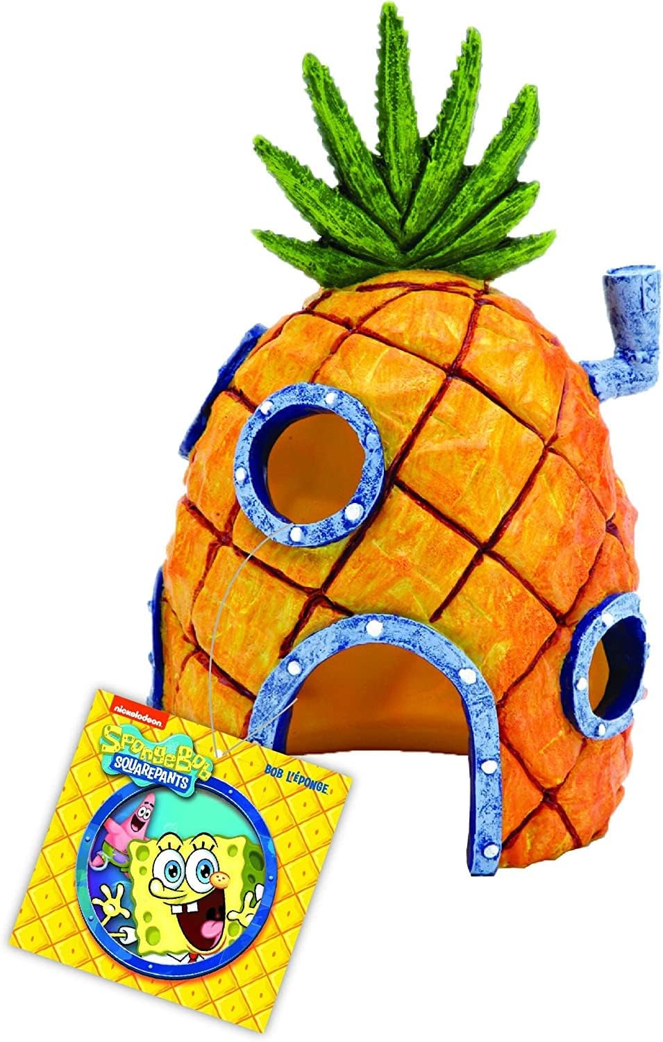 Penn-Plax (SBR10EO Spongebob Squarepants Ornamento de aquário oficialmente licenciado – Casa de a